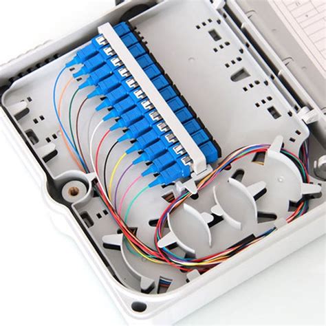 Fiber box. DIN-Rail mounting Fiber Splice boxes for terminating up to 12 cores of glass fiber (Multi-mode or Single-mode) 