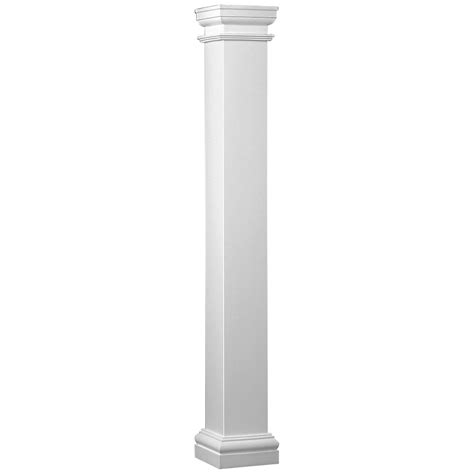 Fiberglass columns home depot. 5 in. Injection Molded Pyramid Type Cap for Newel. 8 in. Round Column Adapter (2-Pack) Providence Rail Bracket Kit, 4 Brackets and Screws, for Straight Level Rail Section. Adams Textured Black Aluminum Line Railing Bracket Kit (4-Pack) Price. $2127. 