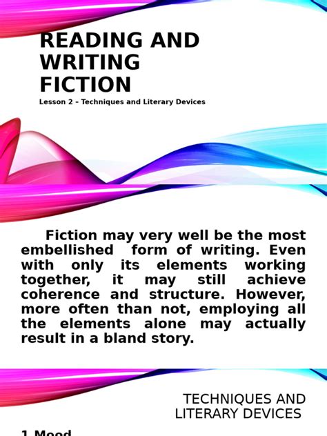 Fiction writing techniques.  Read more on Scribe's blog.  - Distinction between creat...