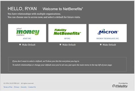Fidelity netbenifits. Outside U.S. Employees. Username. Password. Remember Me. Register as a new user | FAQs. Conveniently access your workplace benefit plans such as 401k (s) and other savings plans, stock options, health savings accounts, and health insurance. 
