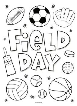 August Coloring Page