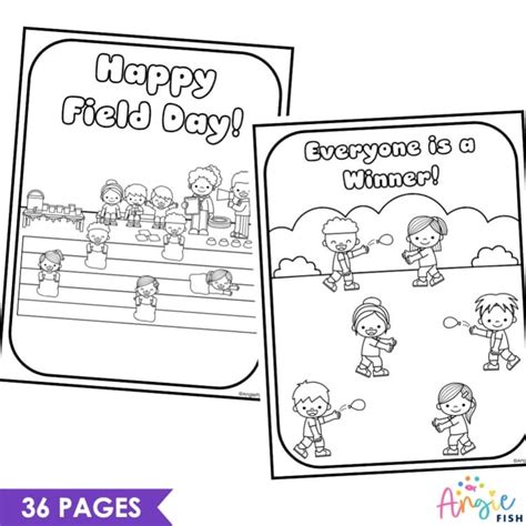 Field Day Coloring Shee