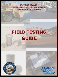 Field Testing Guide Nevada Department of Transportation