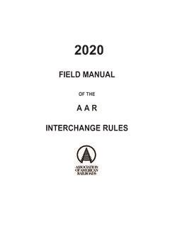 Field and office manuals of the aar interchange rules. - Canali di finanziamento e di investimento mobiliare.