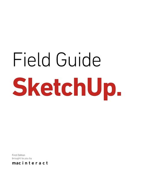 Field guide sketchup field guides 5. - Fundamentos de computadores manuales cientifico tecnicos.