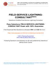 Field-Service-Lightning-Consultant PDF Testsoftware