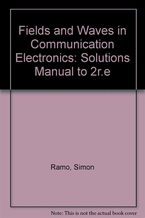 Fields and waves simon ramo solution manual. - Dtm a20 manuale della stazione totale.
