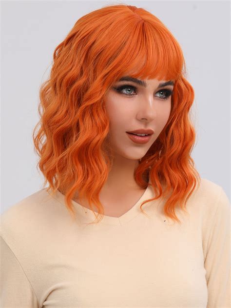 Fiery Elegance: Embracing the Enchanting Reddish Orange Wig**