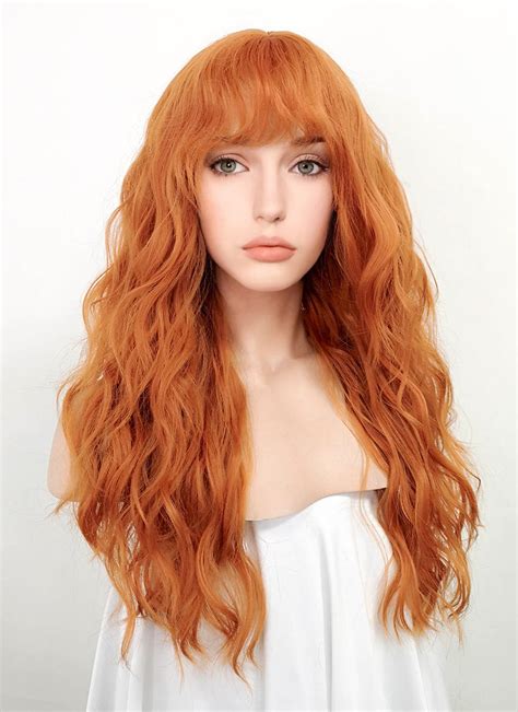 Fiery Locks: The Allure of Vibrant Orange Synthetic Wigs**