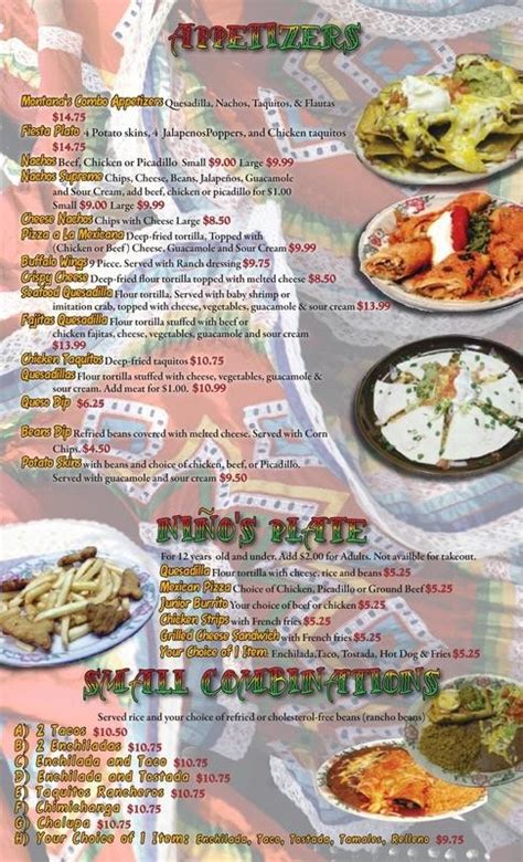 View the menu for Fiesta Mexicana and restaurants in Bozeman, MT. See restaurant menus, reviews, ratings, phone number, address, hours, photos and maps.. 