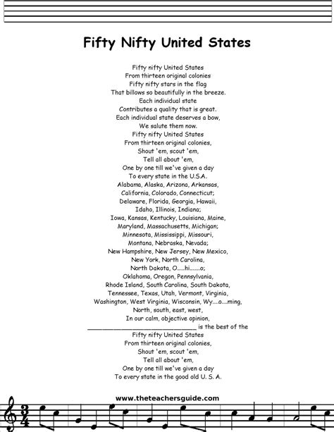 Fifty nifty united states lyrics. Things To Know About Fifty nifty united states lyrics. 