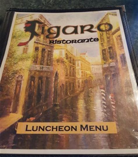  Figaro's Ristorante. 3.5 (76 reviews) Unclaimed. $$ Italian. Closed 11:30 AM - 9:00 PM. See hours. See all 48 photos. View full menu. 