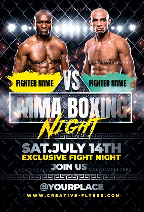 Fight Flyer Template