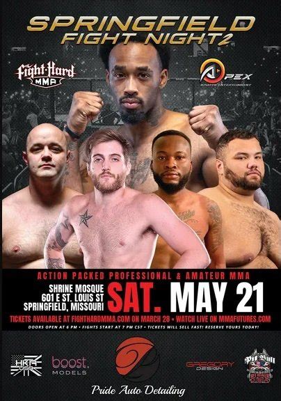 Fight Hard MMA: Springfield Fight Night 2 MMA Event Tapology