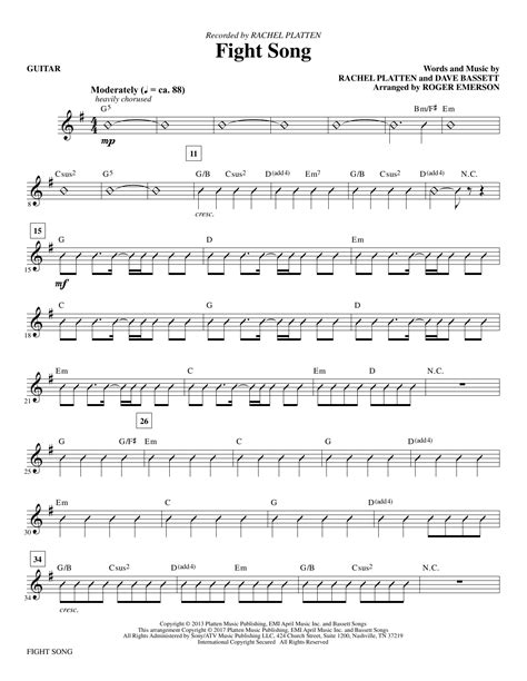 Fight Song - Sheet Music Plus