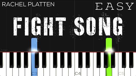 Fight Song piano tutorial