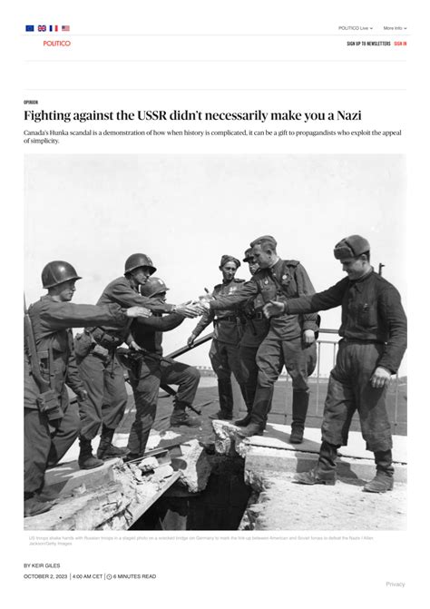 Fighting against the USSR didn’t necessarily make you a Nazi