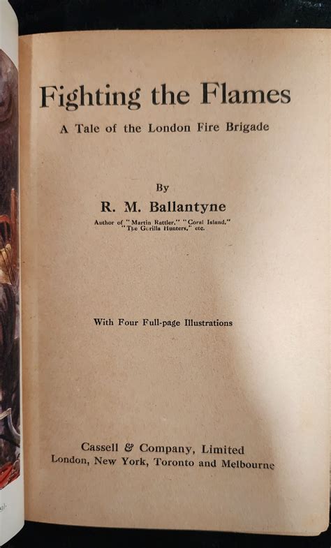 Read Online Fighting The Flames A Tale Of The London Fire Brigade By Rm Ballantyne