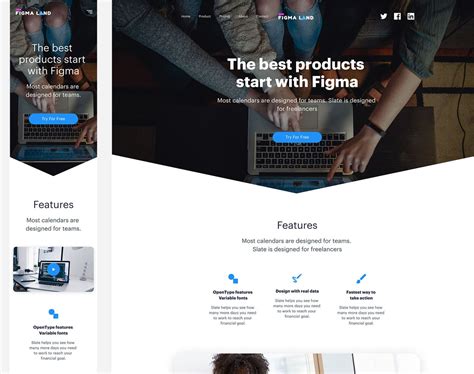 Figma Landing Page Template