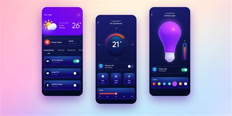 Figma Smart Home Mobile App Design Template Freebies