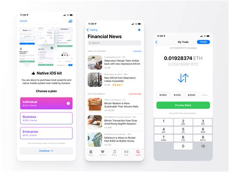 Figma iOS design system based on validated and reusable mobile patterns