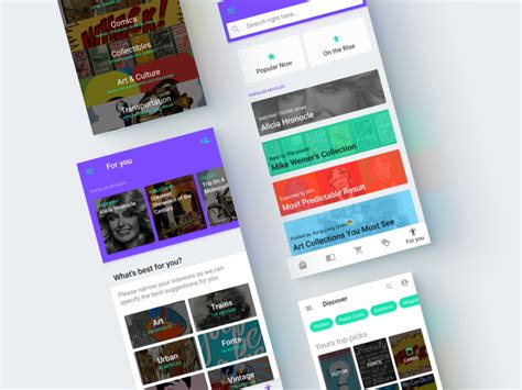 Figma prototyping for Android. +26 new templates added Figma, Android