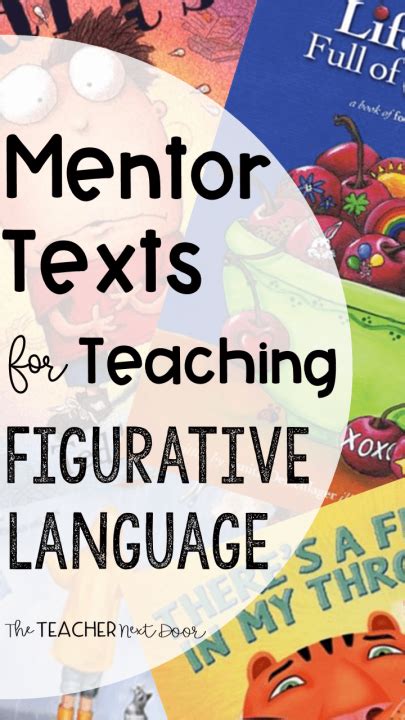 Figurative Language Mentor Text Lesson Teaching figurative language