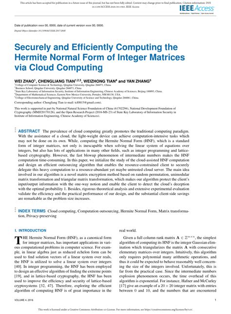 Figure 1 from Computing Hermite Normal Form Faster via Solving System