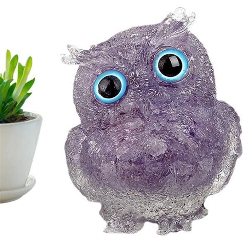 Figurine en Cristal Hibou,Artisanat d