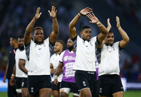 Fiji upends Australia in Rugby World Cup boilover. South Africa and England roll on