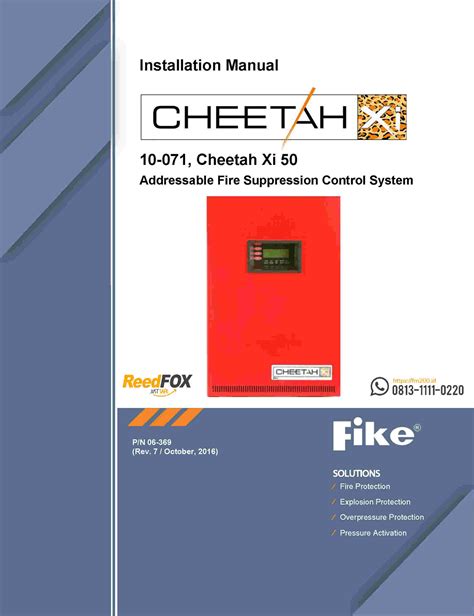 Fike cheetah xi panel installation manual. - Manuale ramsey micro tech 10 201.