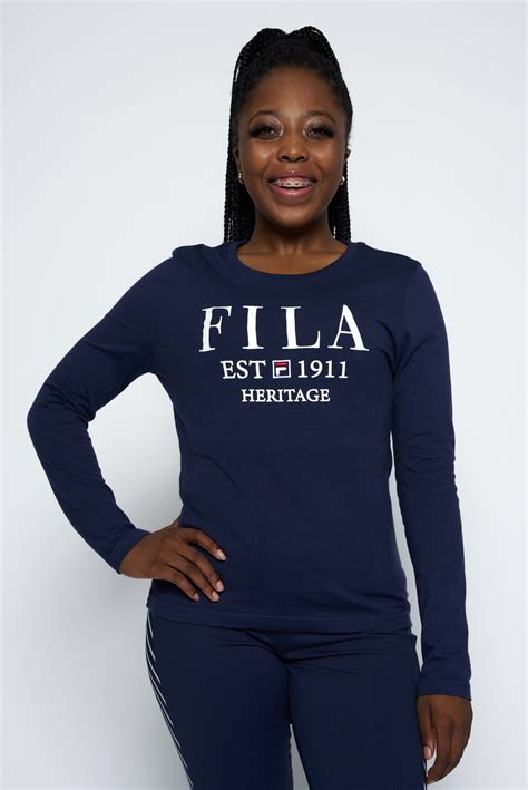 Fila Amelia Long Sleeve Top Black