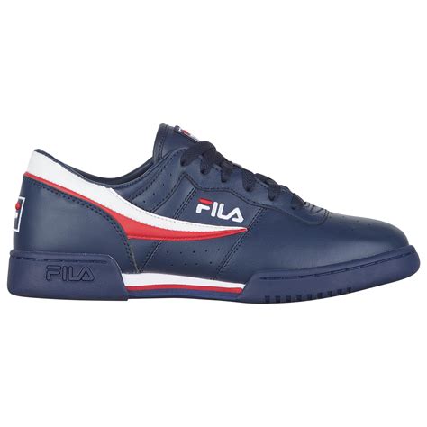 Fila Mens Size 8 Memory Foam Navy Blue Black Running Shoes …