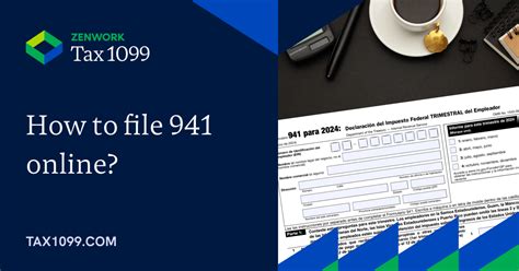 File Form 941 Online How to E File 941 for 2024