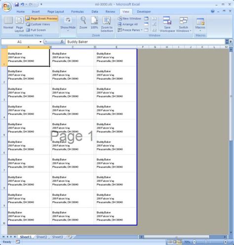 File Label Template Excel How to Print Address Labels in Excel YouTube