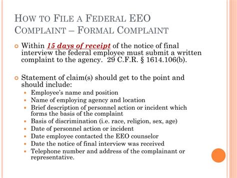 File an EEO Complaint As a Federal Employee & What to Expect