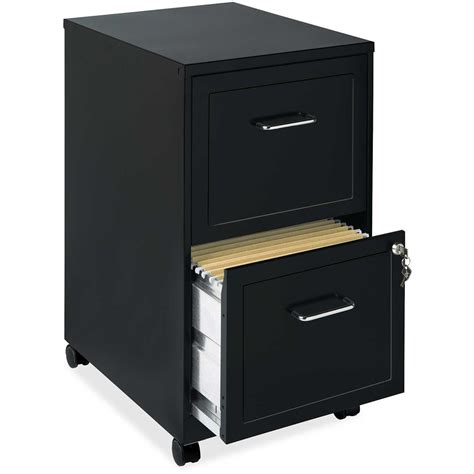 File cabinets at menards. Out of Stock. Overview. Specifications. Q&A. $172.15 when you choose 5% savings on eligible purchases every day. Learn how. Features label holders, thumb latches and steel ball-bearing suspension. 2 drawers with high drawer sides accept letter-size hanging folders without the use of hangrails. Core removable lock and adjustable wire followers. 