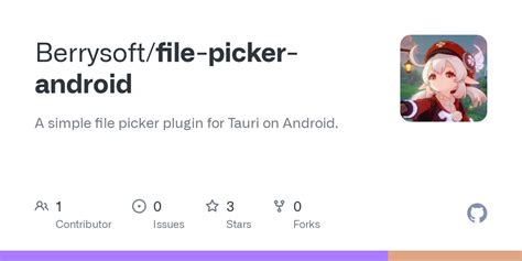 File picker android github.  The source is made openly available as free software according to...