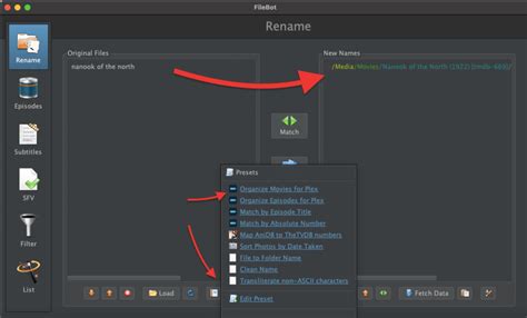Filebot name. .  Version 4.  It will prompt you to select the movie and the...