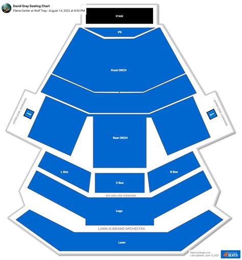 Filene Center at Wolf Trap Seating - RateYourSeats.com