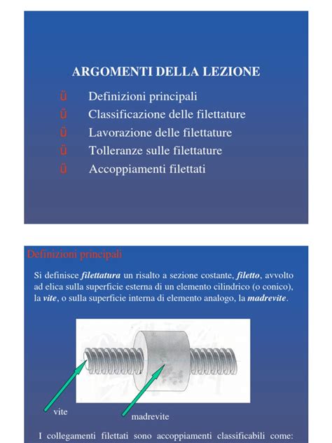 Filettature ECollegamenti Filettati PDF - Scribd