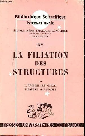 Filiation des structures par léo apostel [et al. - Cat 3412 marine engine service manual.
