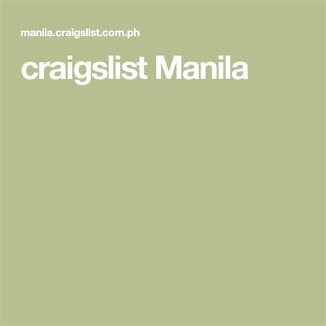 Filipina craigslist. craigslist provides local classifieds and forums for jobs, housing, for sale, services, local community, and events 