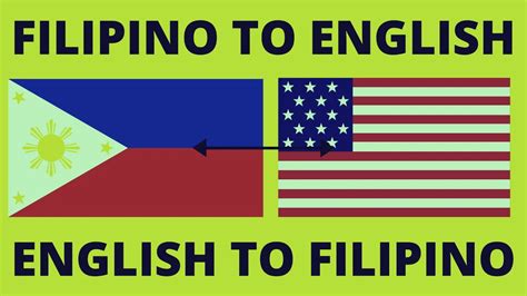 Filipino mo.  Filipino-to-English translation is made accessible with the Translate.  Che...