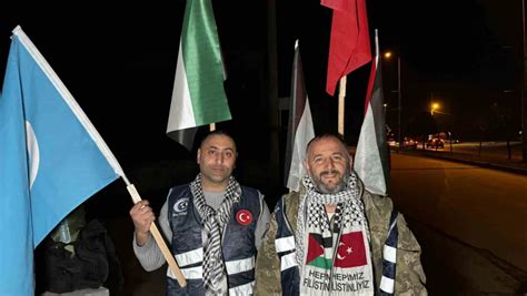 Filistin’e özgürlük için Ankara’ya yürüyorlars