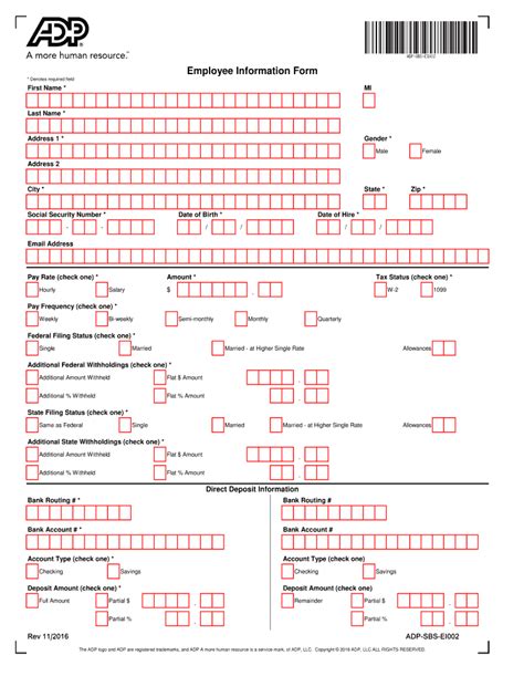 Fill Free fillable ADP PDF forms