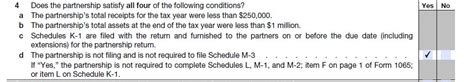 Fill out Schedule B Form 1065 When to Answer Yes to Question 4 Are