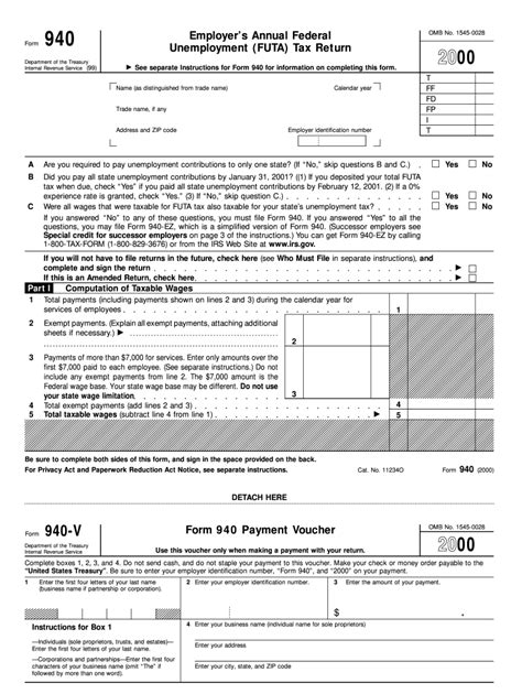 Fillable 940 Forms Printable Forms Free Online