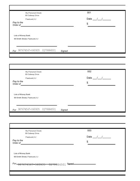 Fillable Cashiers Check Template