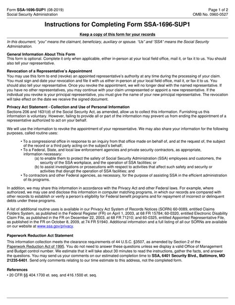 Fillable Form SSA1696U4 Free Printable PDF Sample FormSwift